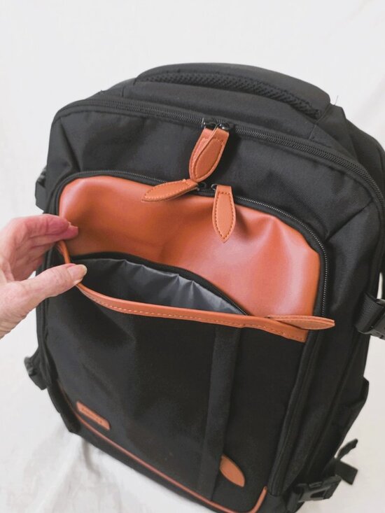 NWT! Muisse Laptop Travel Backpack Duffel Tote w/USB Cord and Luggage Strap main image 15